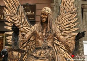 Живые скульптуры Барселоны