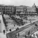 История центральной площади Барселоны